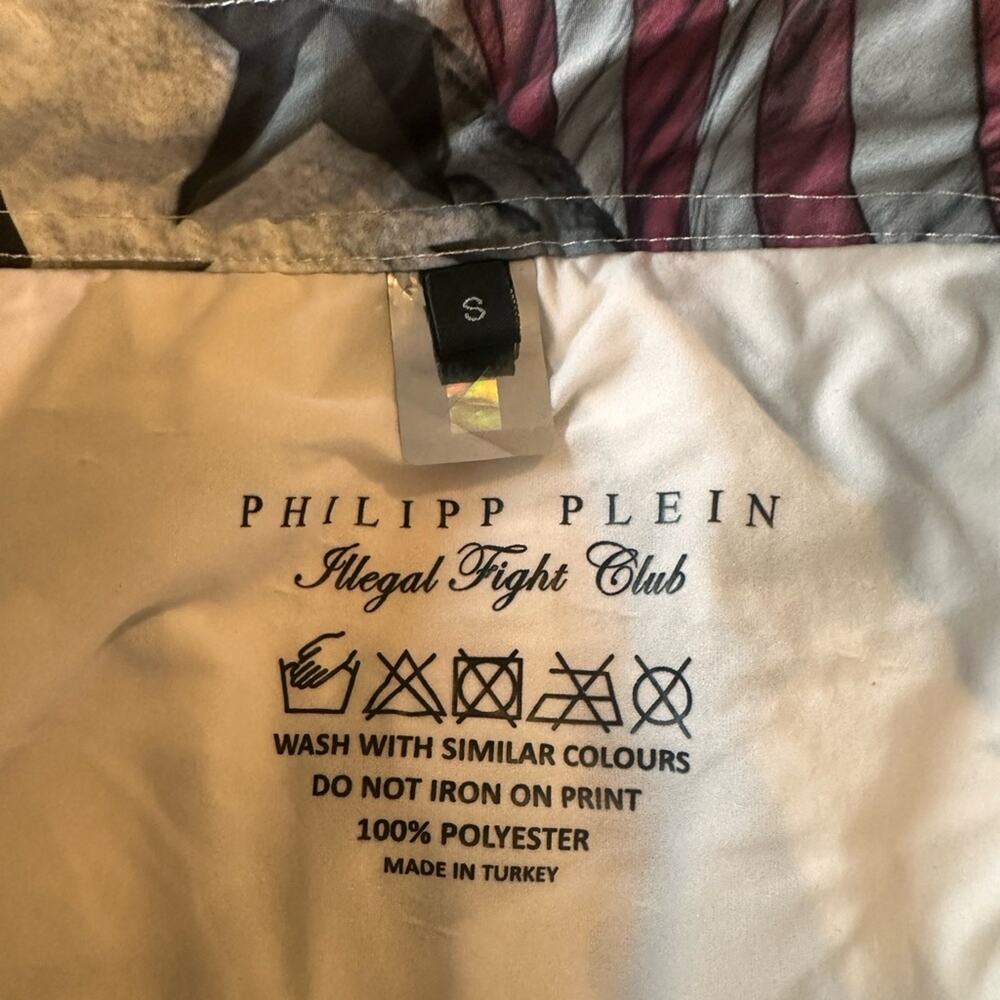 Philipp Pleno Skull Monogram Mens Swimming Shorts Trunks Drawstring Size S-M - Picture 4 of 8